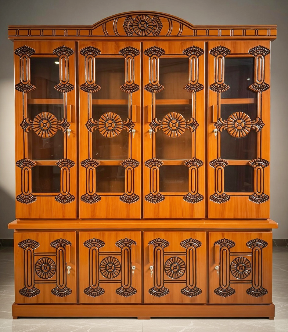 Modern 4 Door Cabinet